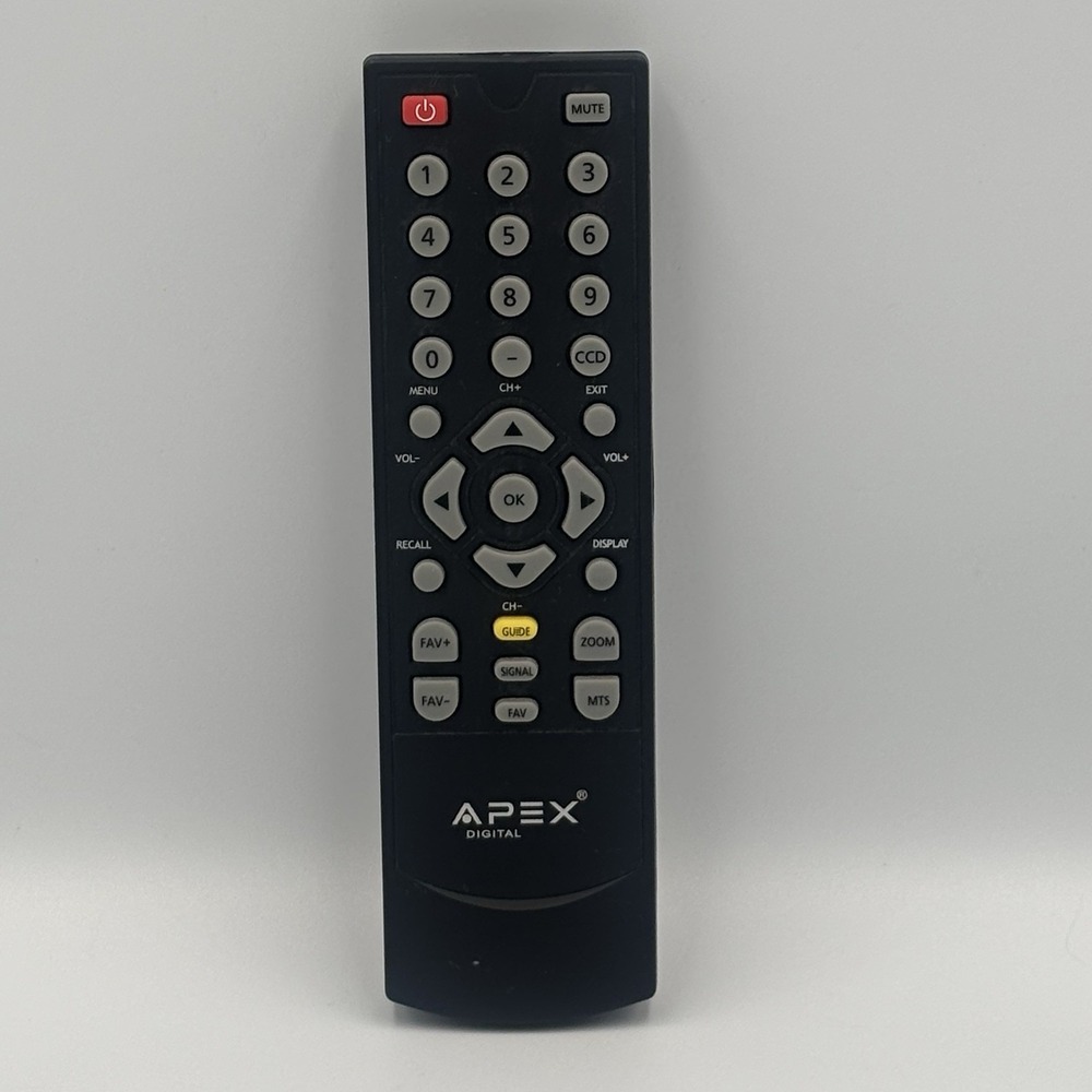 Apex Digital Remote‎ Control For TV Converter Box DT502 DT250 DT250A Black